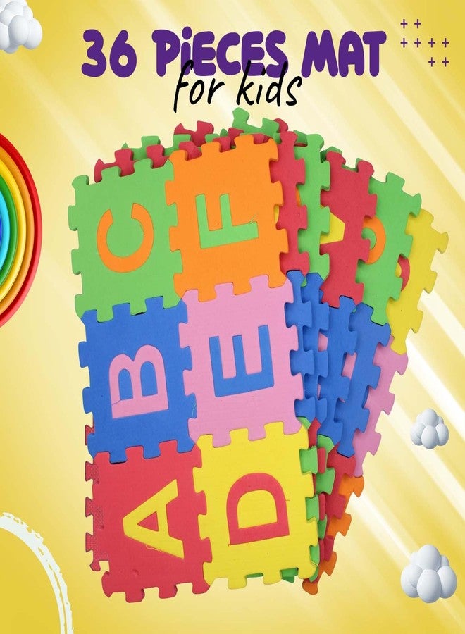 Confidence Educational Alphabet and Number Mini Puzzle Mat for Kids | Interlocking Learning ABCD Play Mat for Kids Baby Infant and Toddler (36 Pcs) - Image 3